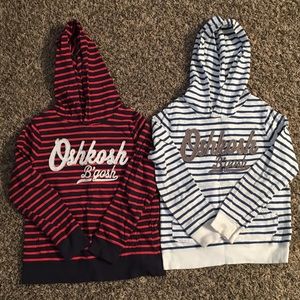 Boys Long Sleeve Hooded Osh Kosh shirts
